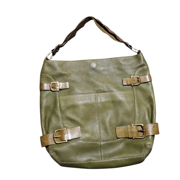 Michael Kors Green Leather Large Purse - Picture 1 of 11